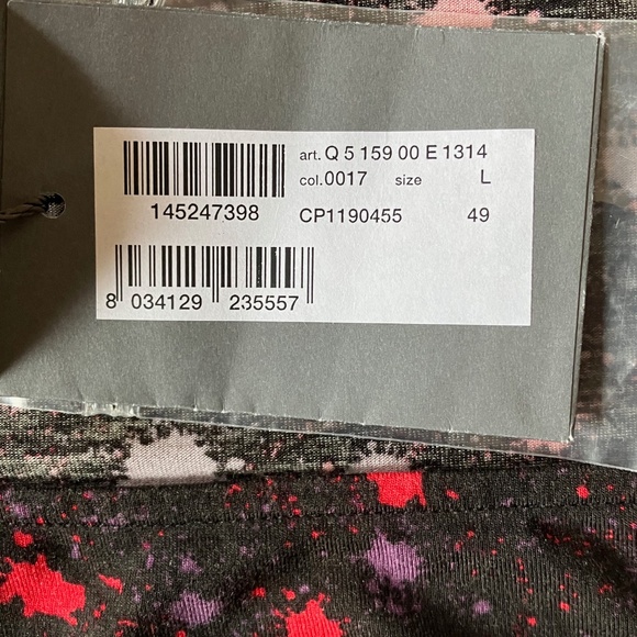 NEW w/ TAGS Alexander McQueen McQ Sleeveless Black Dress with Color Spatter L - Picture 2 of 6